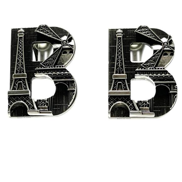 BALENCIAGA Men's and Women's Clip Earrings BB - Picture 1 of 10